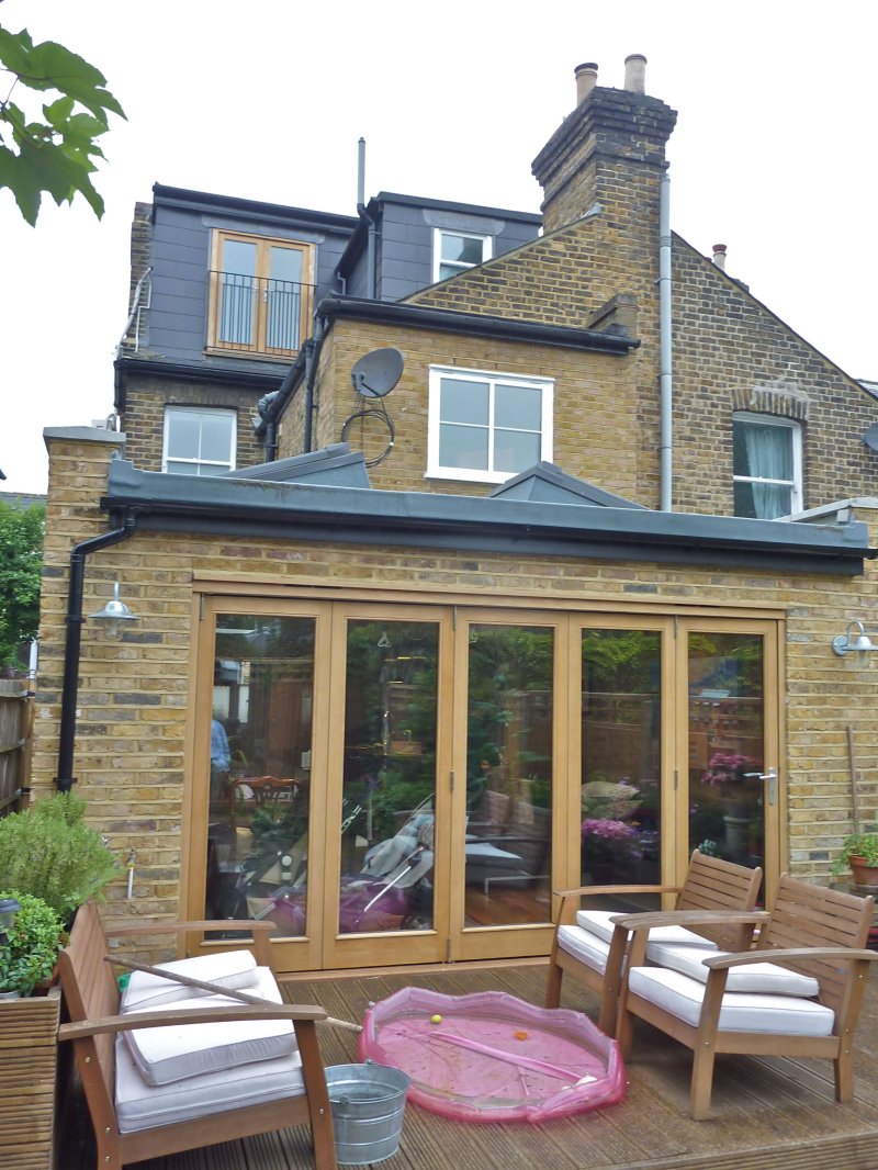 The veranda attached to the house