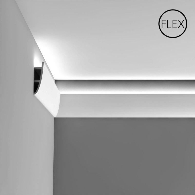 Ceiling baseboard with backlight