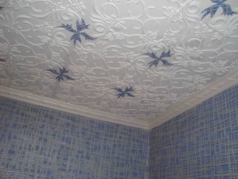 Foam tile on the ceiling