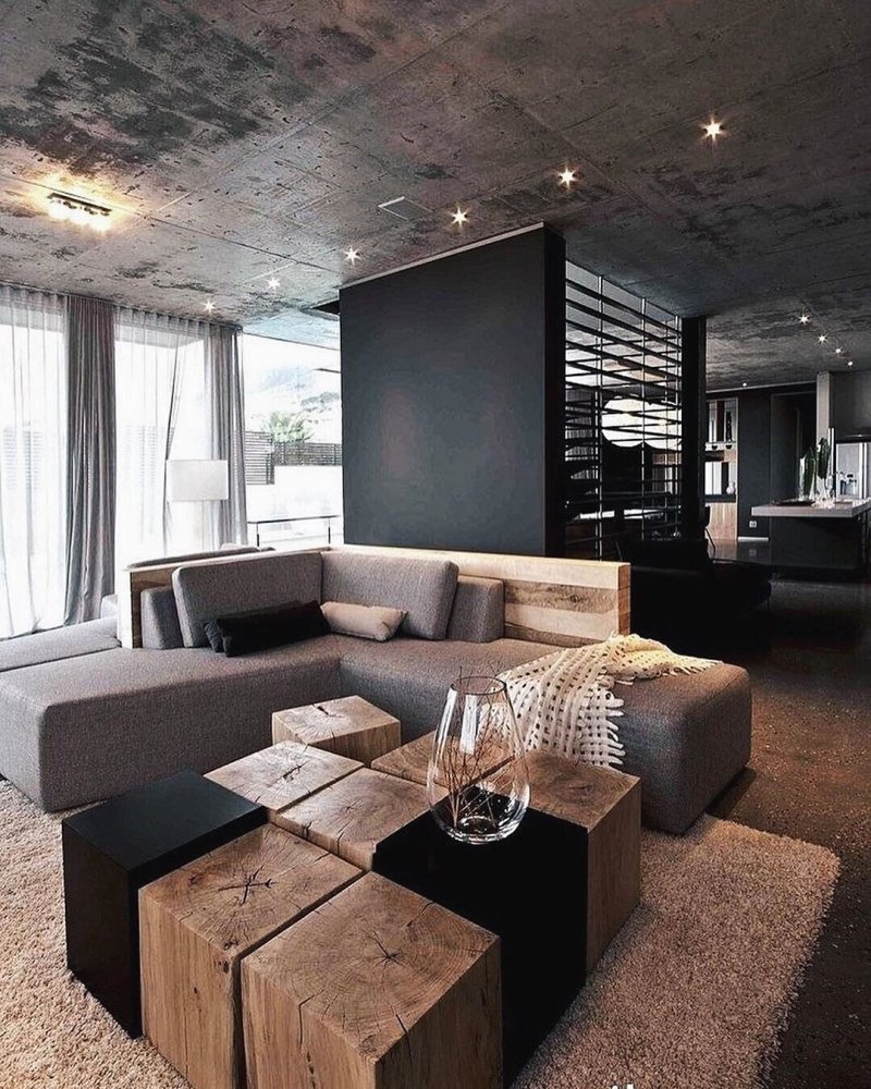 Loft style in the interior of the apartment