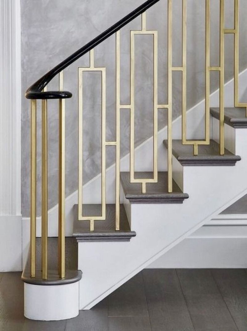 Railing stairs art deco