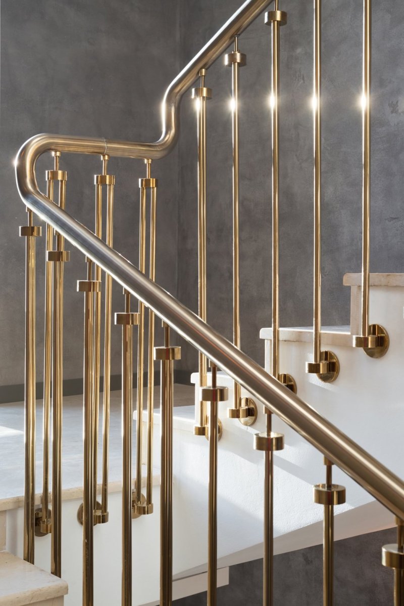 Metal railings