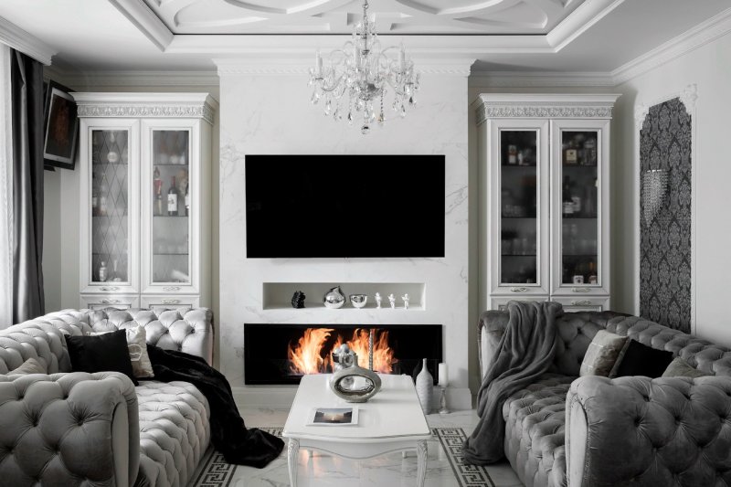 Living room in neoclassic style