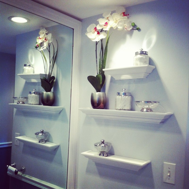 Bathroom shelves