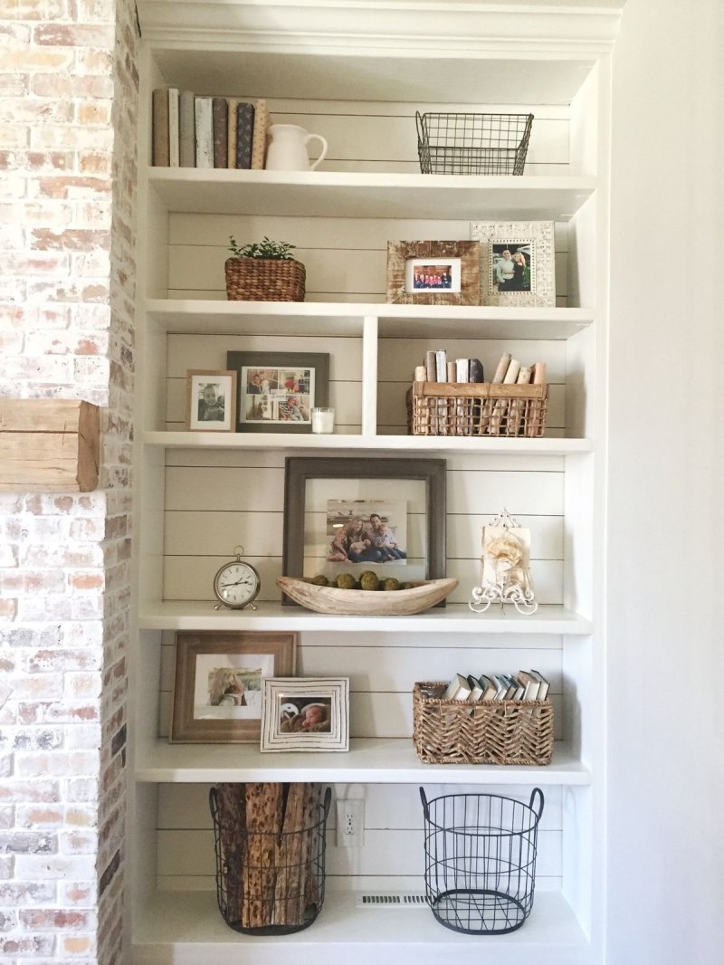 Shelves in the interior