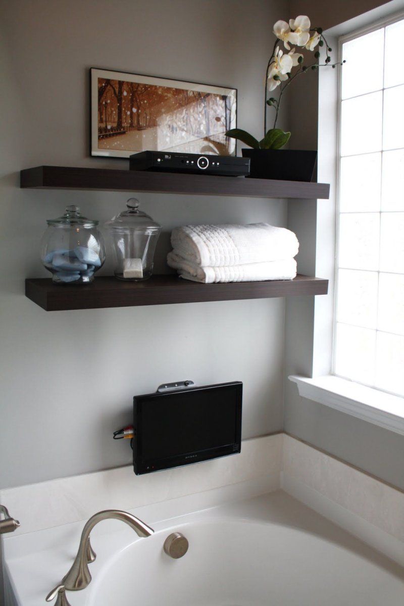 Bathroom shelves