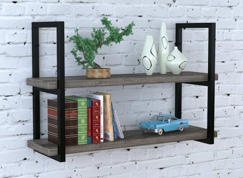 Book shelf in the style of loft