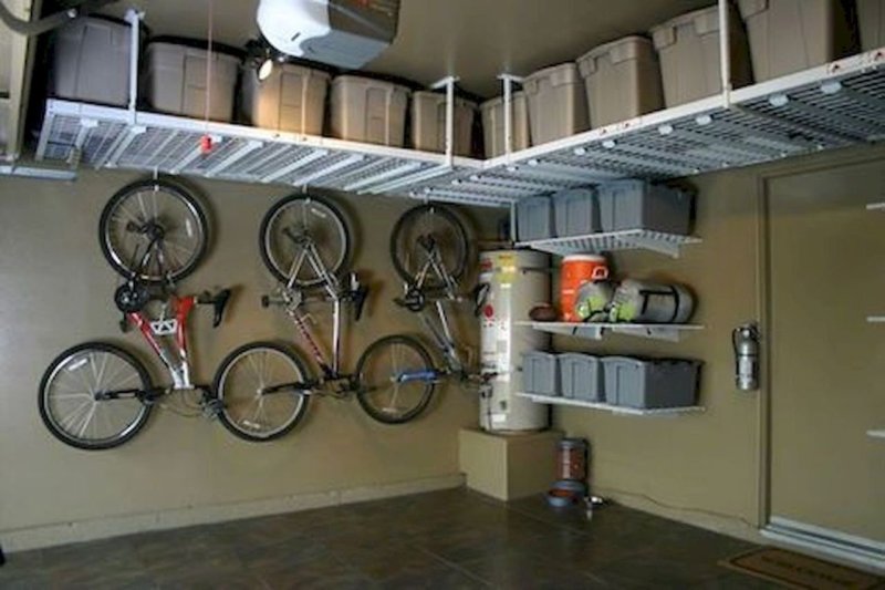 Shelves in the garage