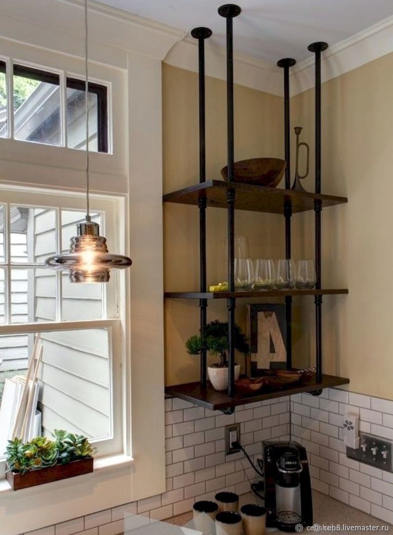 Shelves loft for kitchen