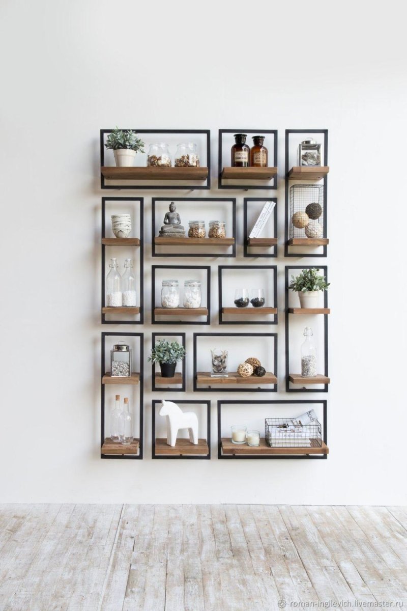 Wall -mounted shelf in the style of loft