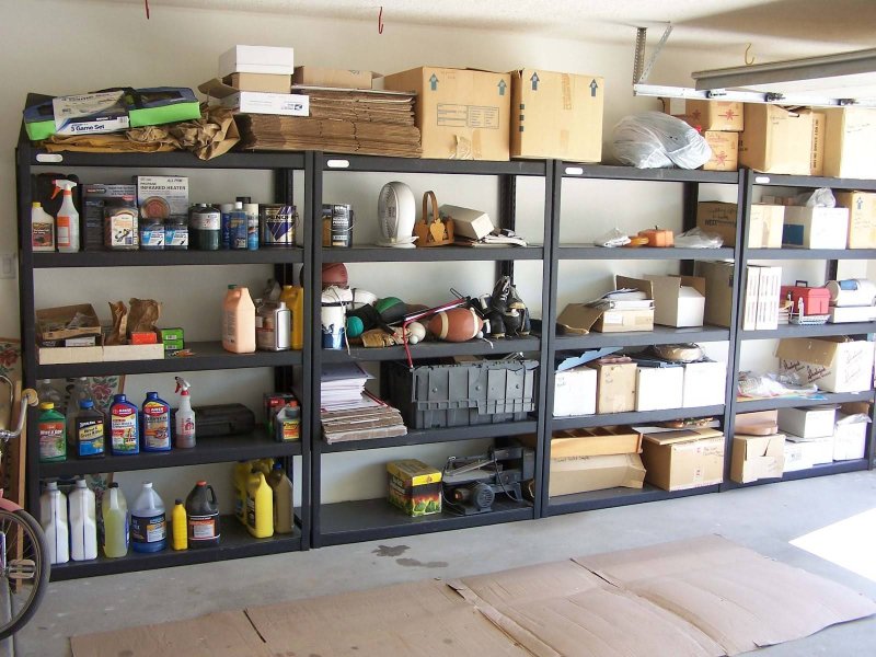 Shelves in the garage