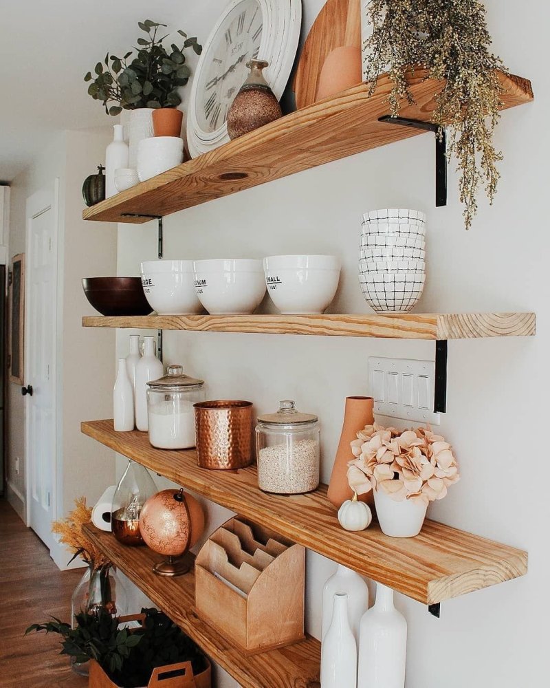 Kitchen shelves