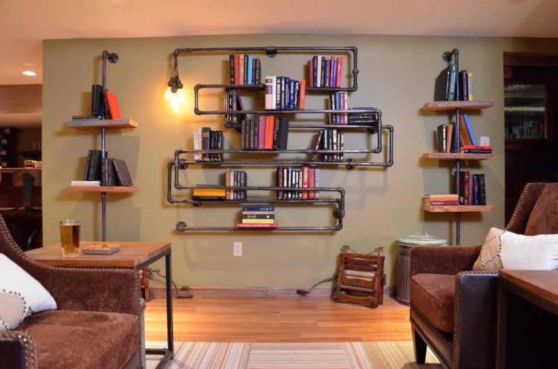 Loft style shelves