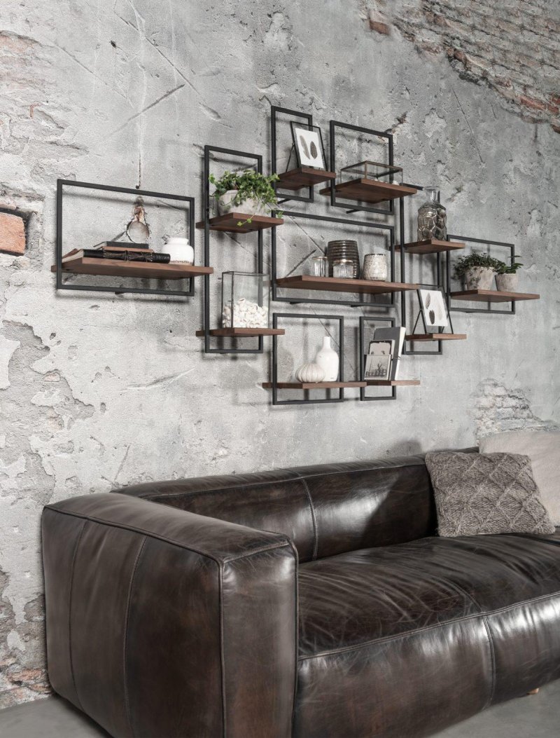 Loft style shelves