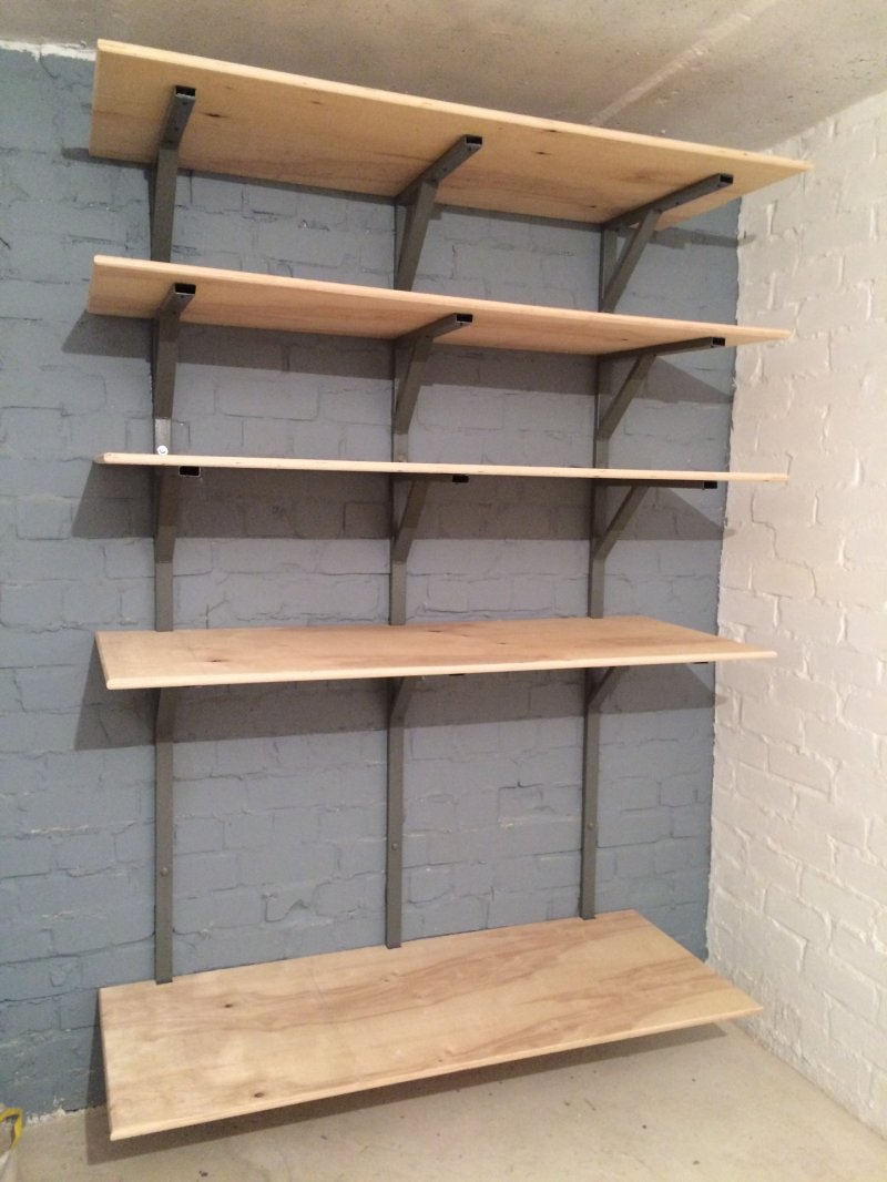 Shelves in the garage