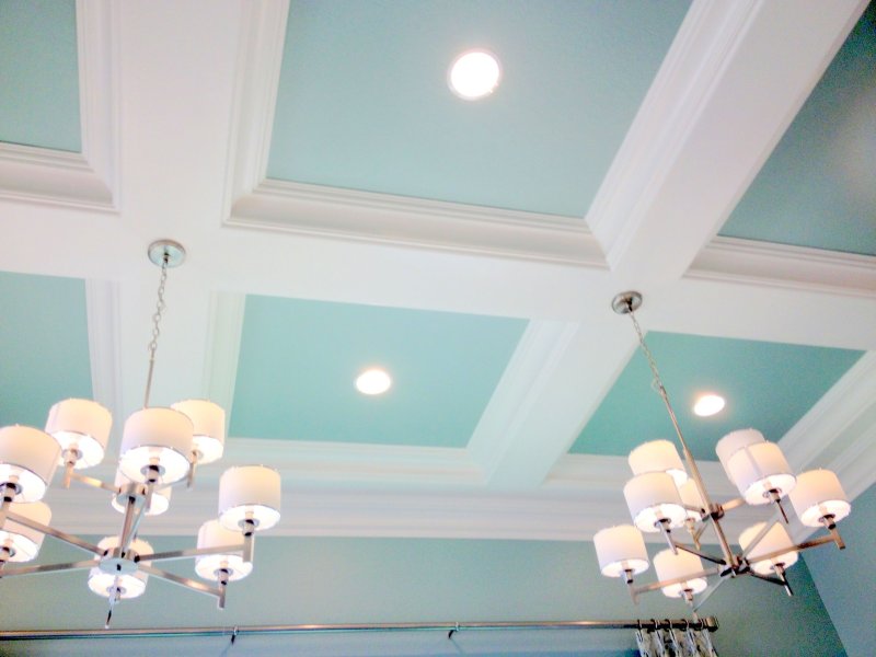 Painted ceiling