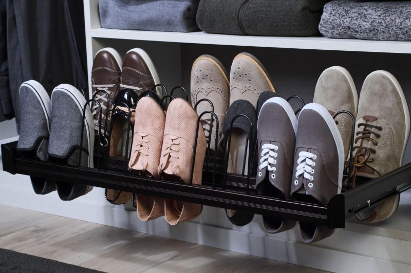 Shoe shelves for the hallway