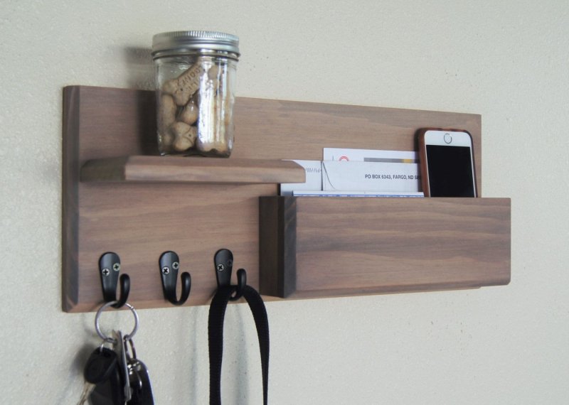 Key shelf in the hallway