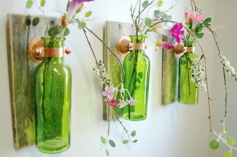 Interior decorative bottles