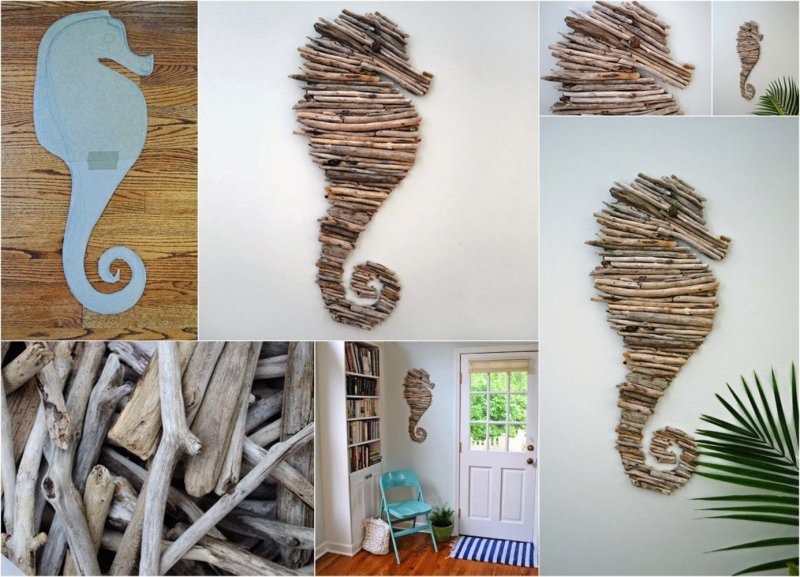 Wood branch decor