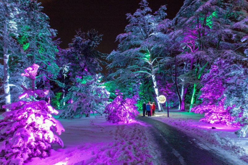 Mountain Park Ruskeala Karelia Winter