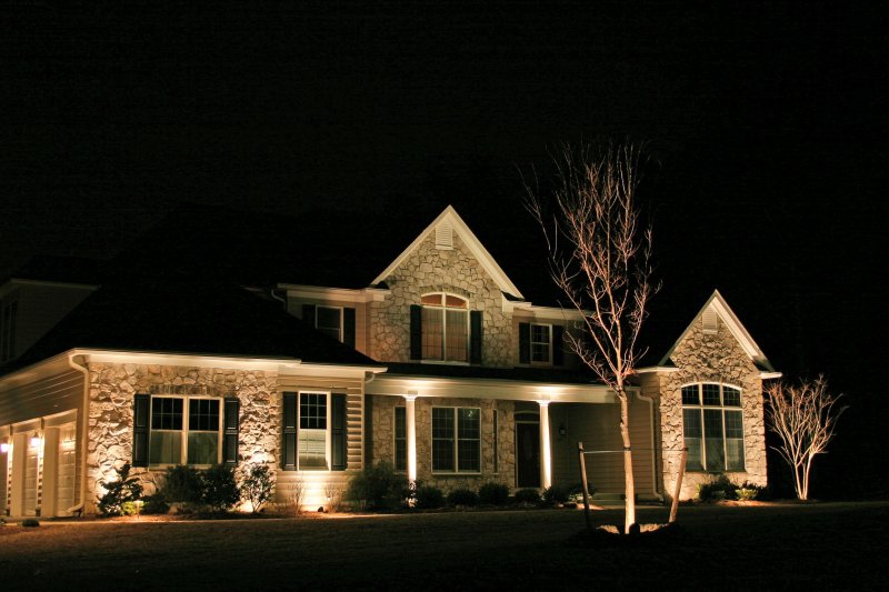 House facade backlight