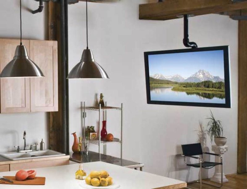 Hanging TV in the kitchen