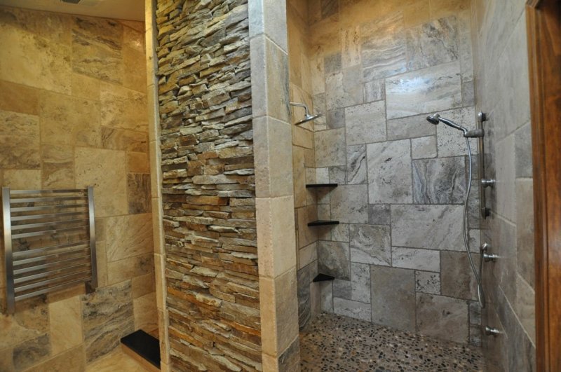 Flexible stone for the interior decoration of the bathroom