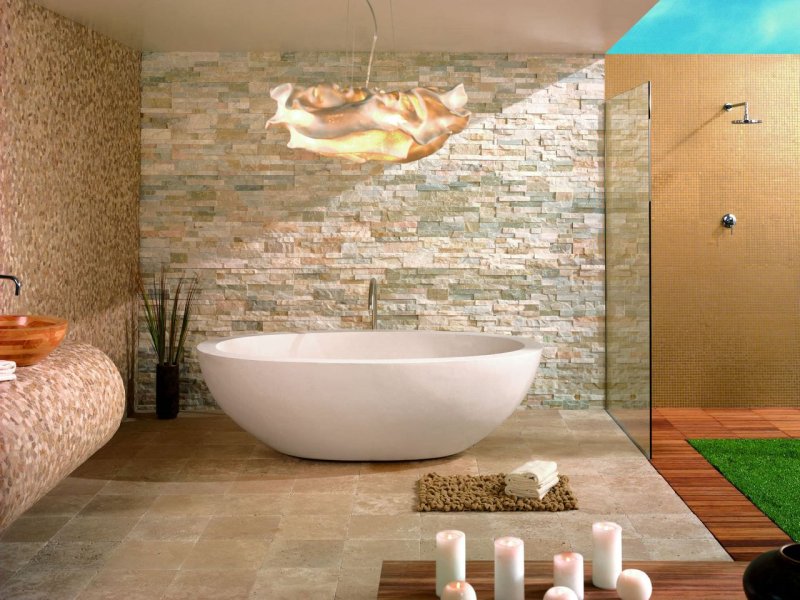 Decorative bathroom tiles