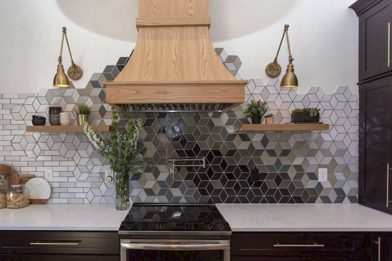 Kitchen tiles per apron