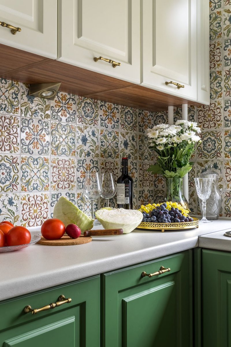 Moroccan tiles in the kitchen