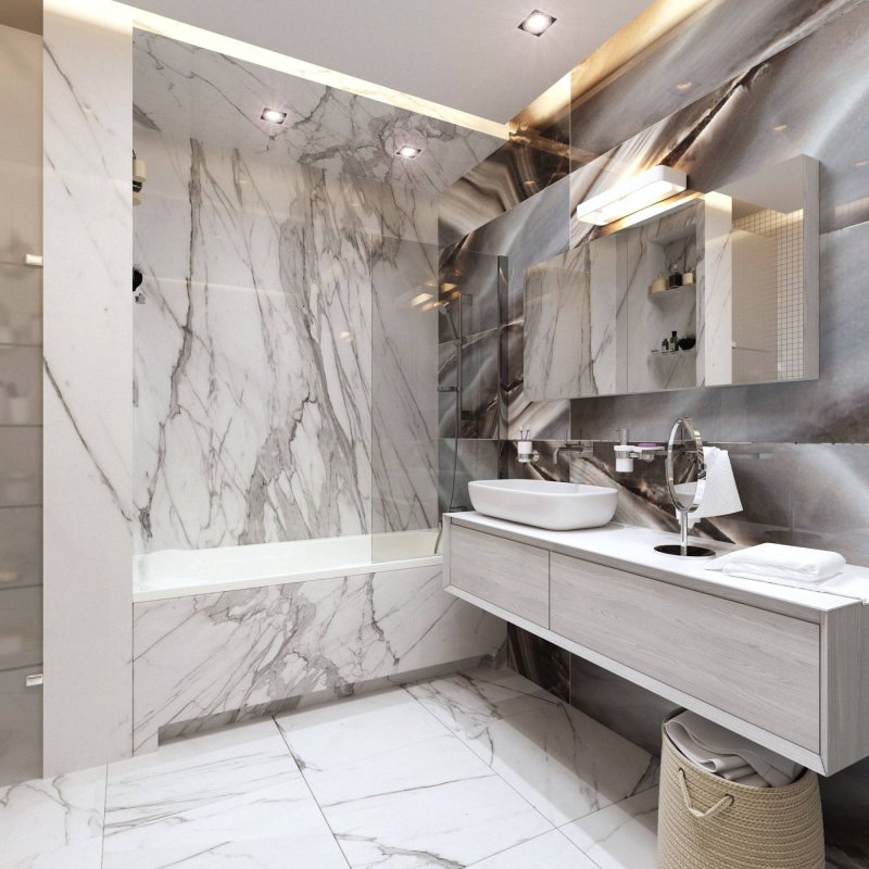 Bathroom in marble style