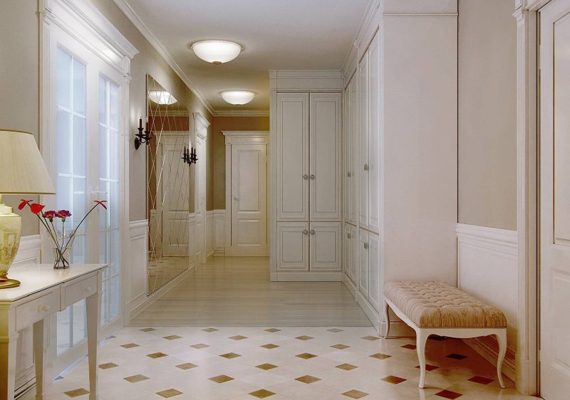 Hallway in the style of neoclassic