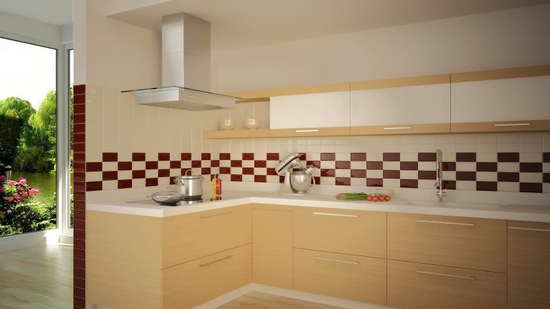 Kitchen tiles per apron