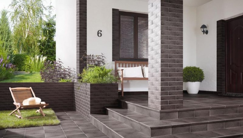 Clinker tiles for porch Stroeher 835