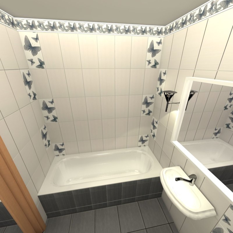 Ceramic tile in the bathroom