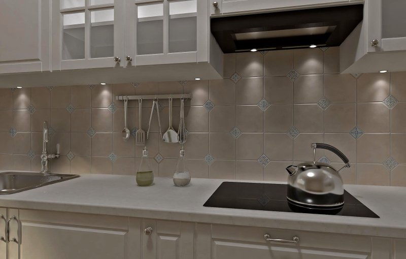 Kitchen tiles per apron