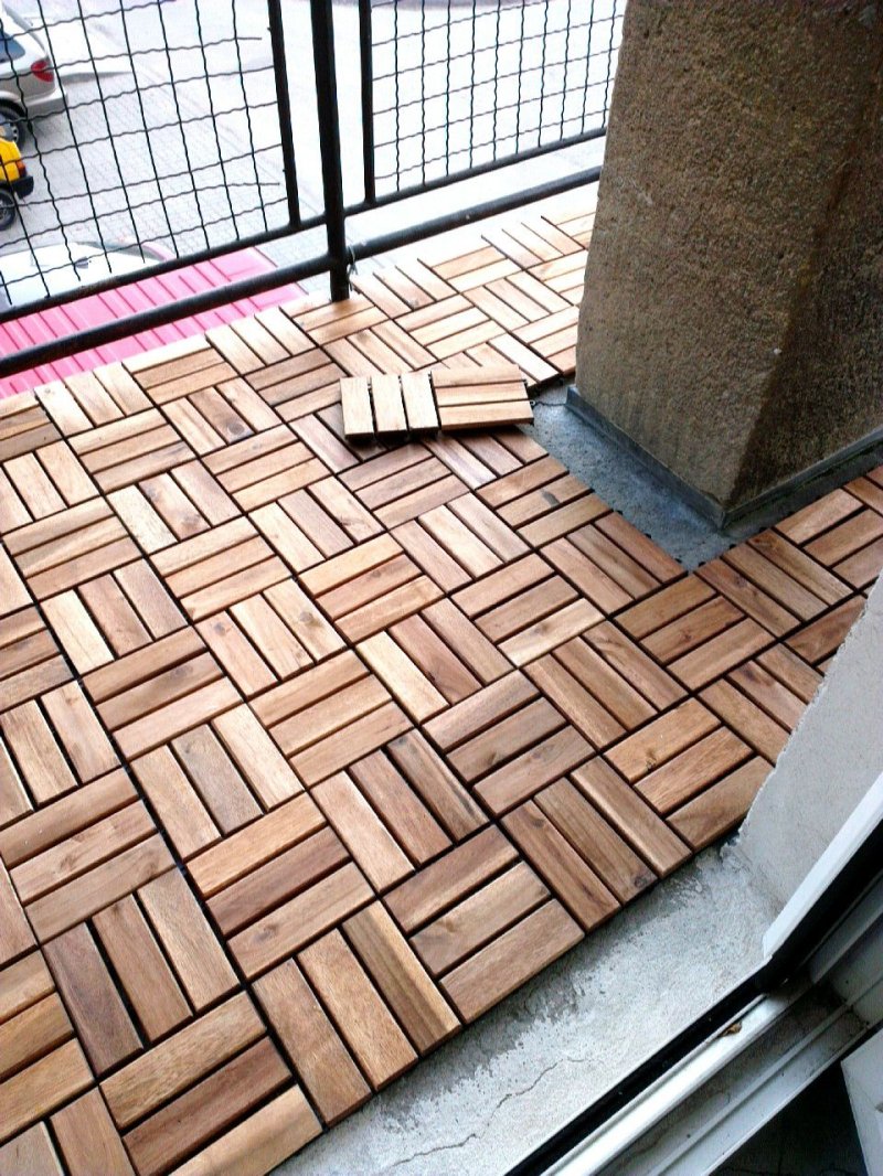 Garden parquet Decing Luggage