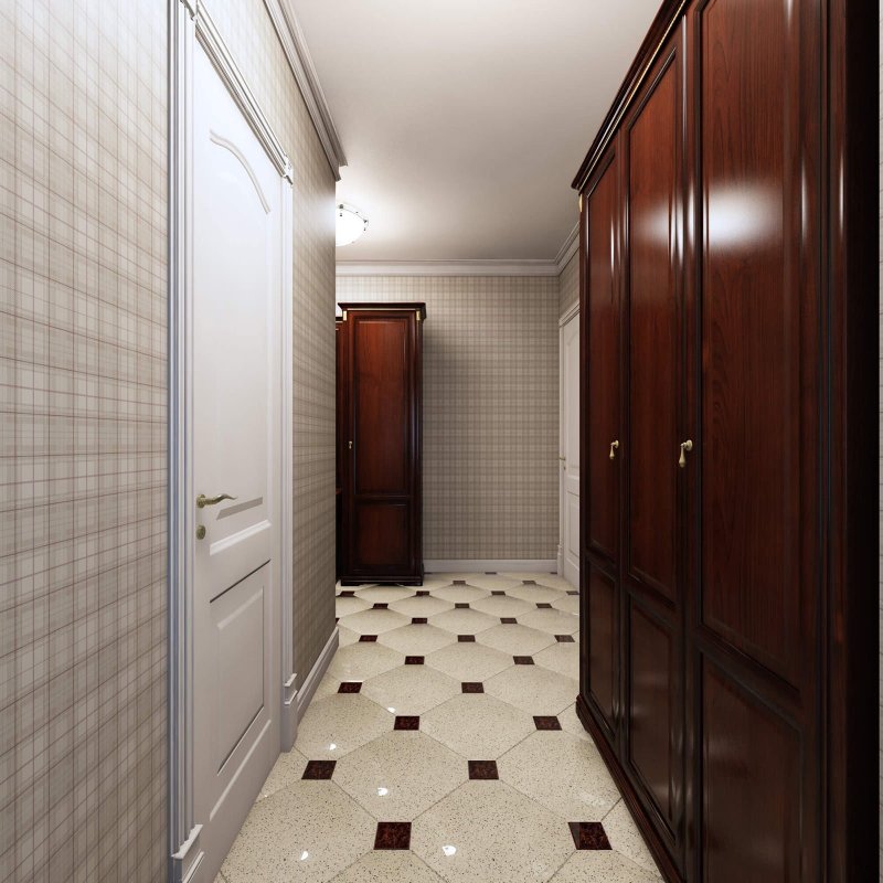 The hallway of the tile