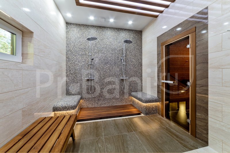 Shower design in the bath