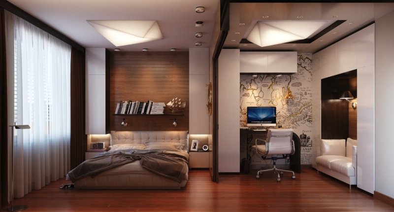 Design of the male bedroom