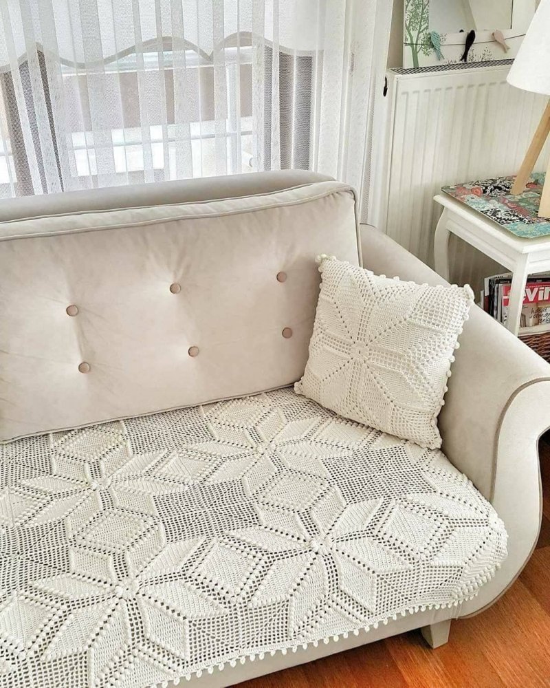 Crochet sofa