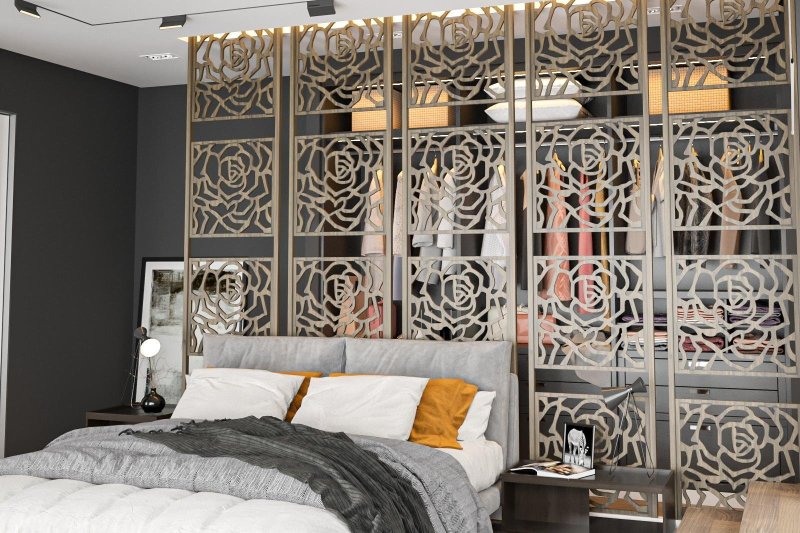 Decorative metal partition