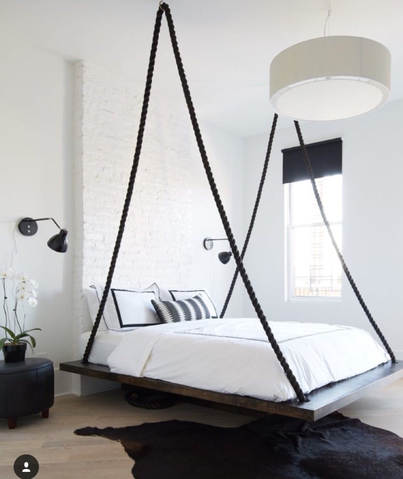 Suspended bed