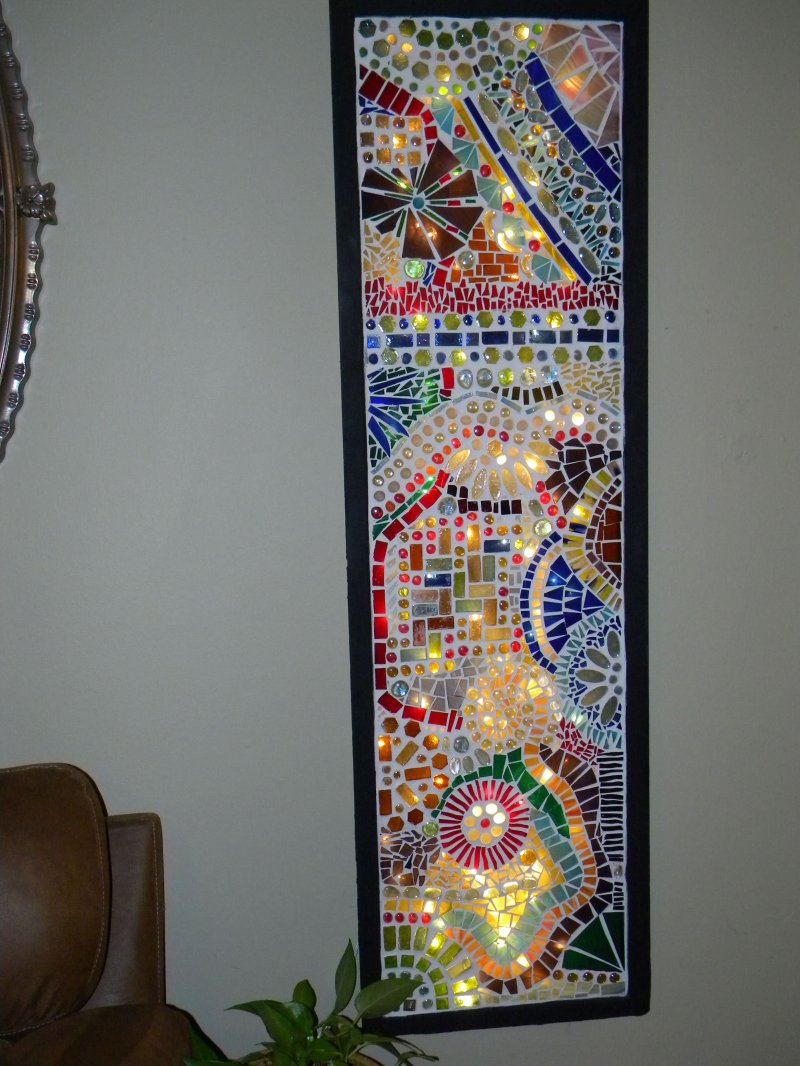 Stained glass of mosaic