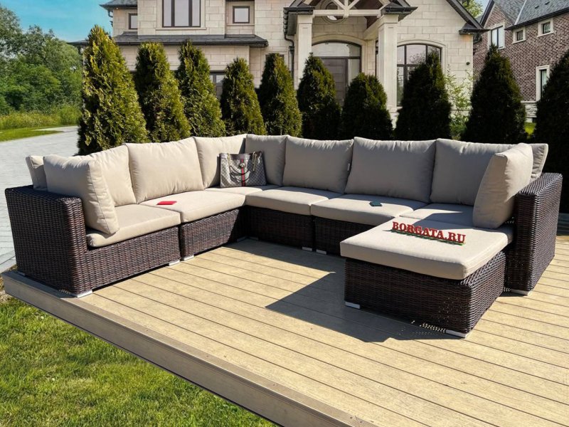 Borgata furniture from artificial rattan