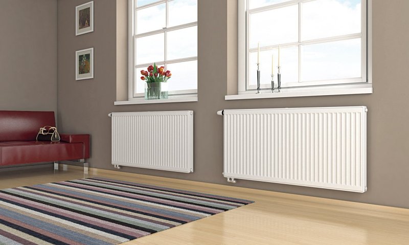 Narrow heating radiators