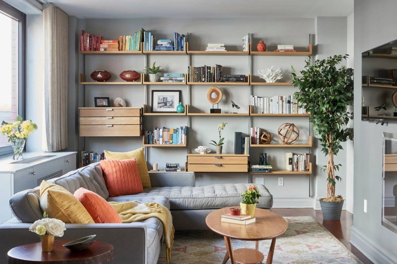 Shelves in the interior