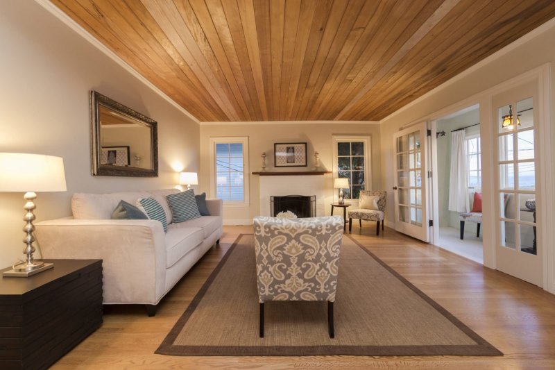 Ceiling in a country house