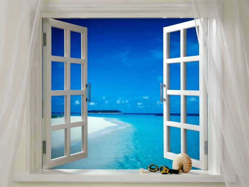 Sea view window